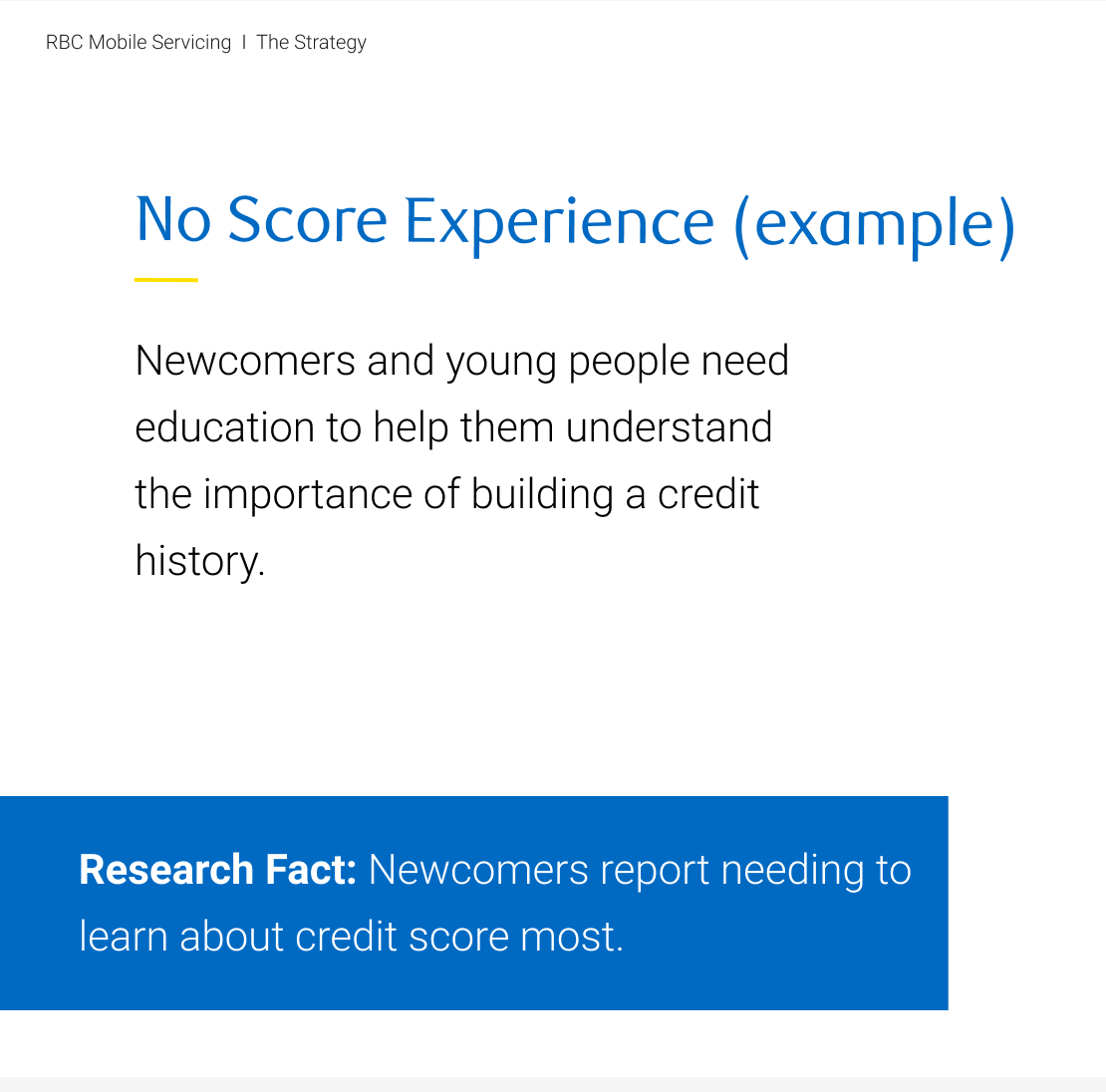 No Score Experience research finding
