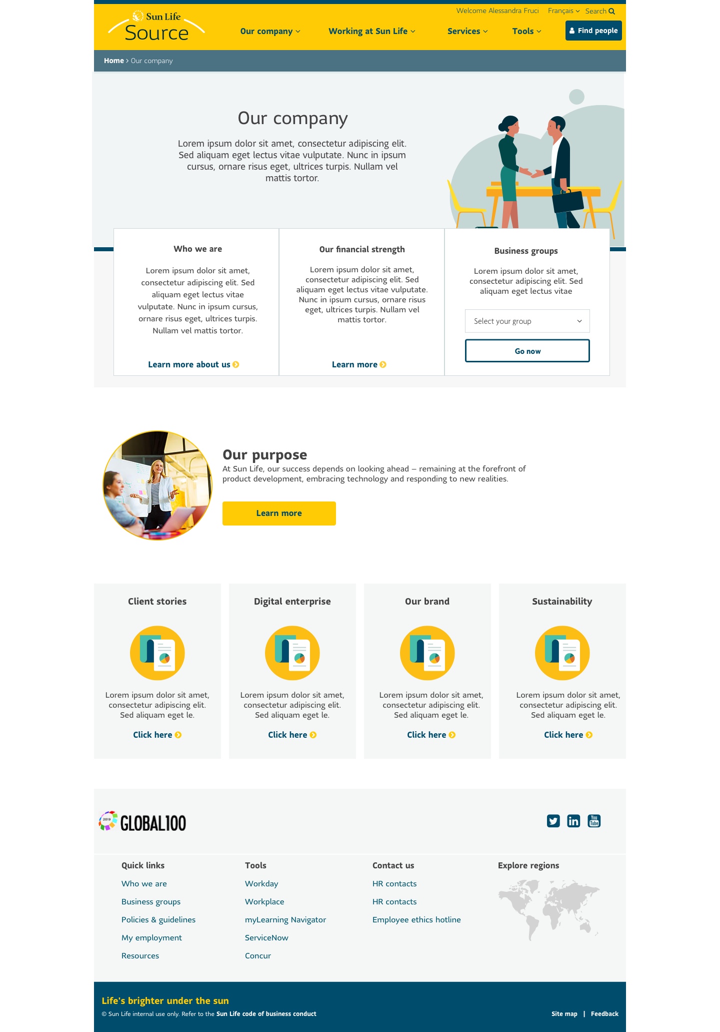 Final landing pages